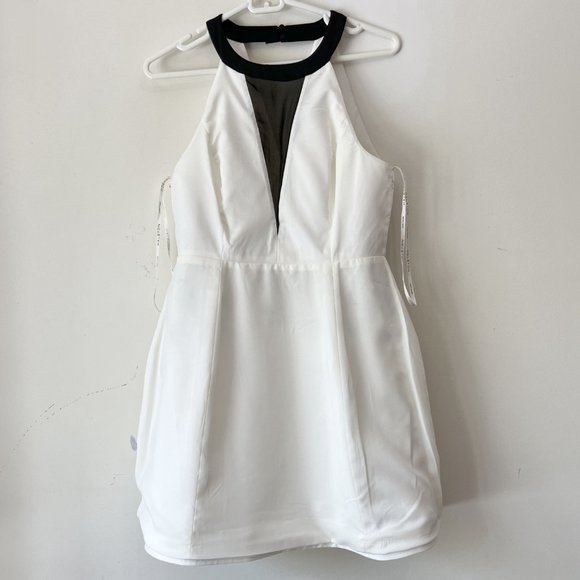 NEW! Halston Heritage Silk Blend Mini Dress with Floral Embroidery, Sz 6 - Picture 12 of 16